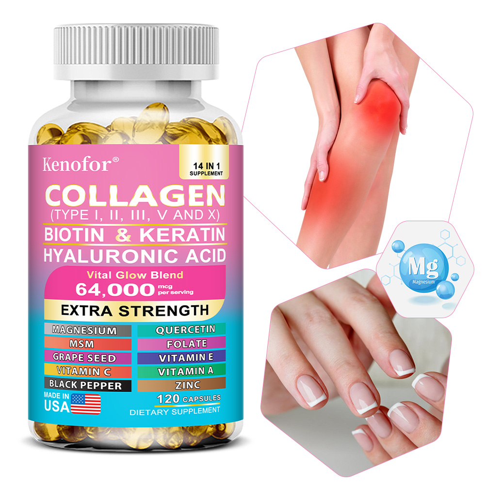 Hair Care Vitamin - Kompleksowe kapsułki kolagenowe, rozjaśniają koloryt skóry,