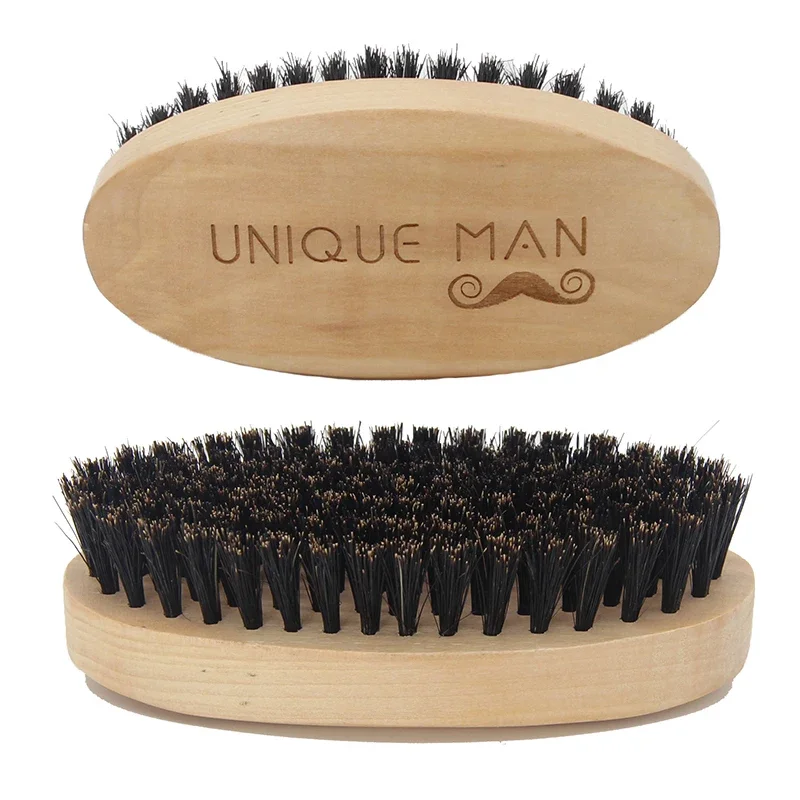 Hair Care Set - Drewniana szczotka do brody dla mężczyzn