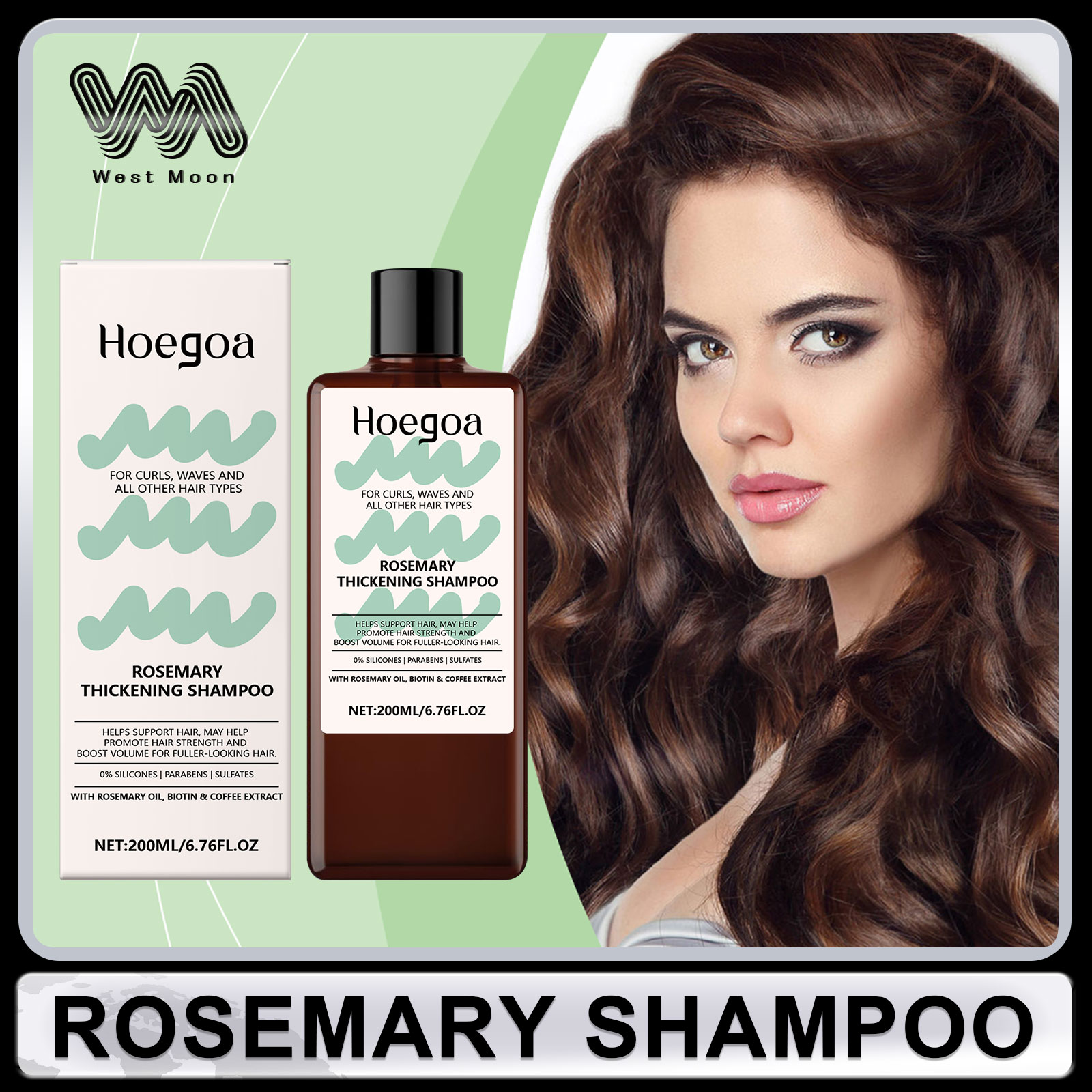 Hair Care For Dry And Frizzy Hair - Szampon z rozmarynem regenerujący suche, puszące