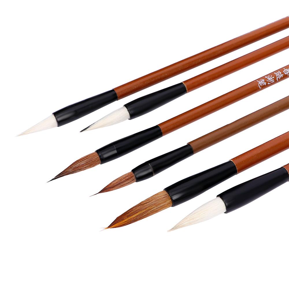 Bamboo Hair Brush - Praktyczny pędzel do malowania, bambusowy pędzel