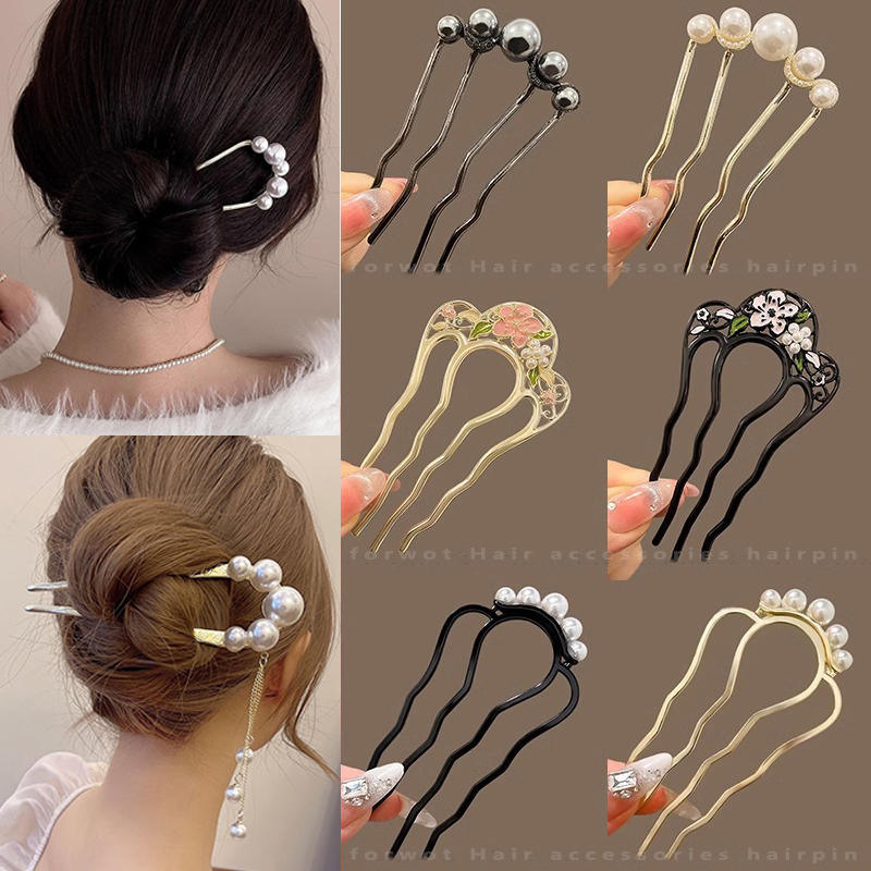 Hair Care Japanese - Metalowe grzebienie do włosów w kształcie