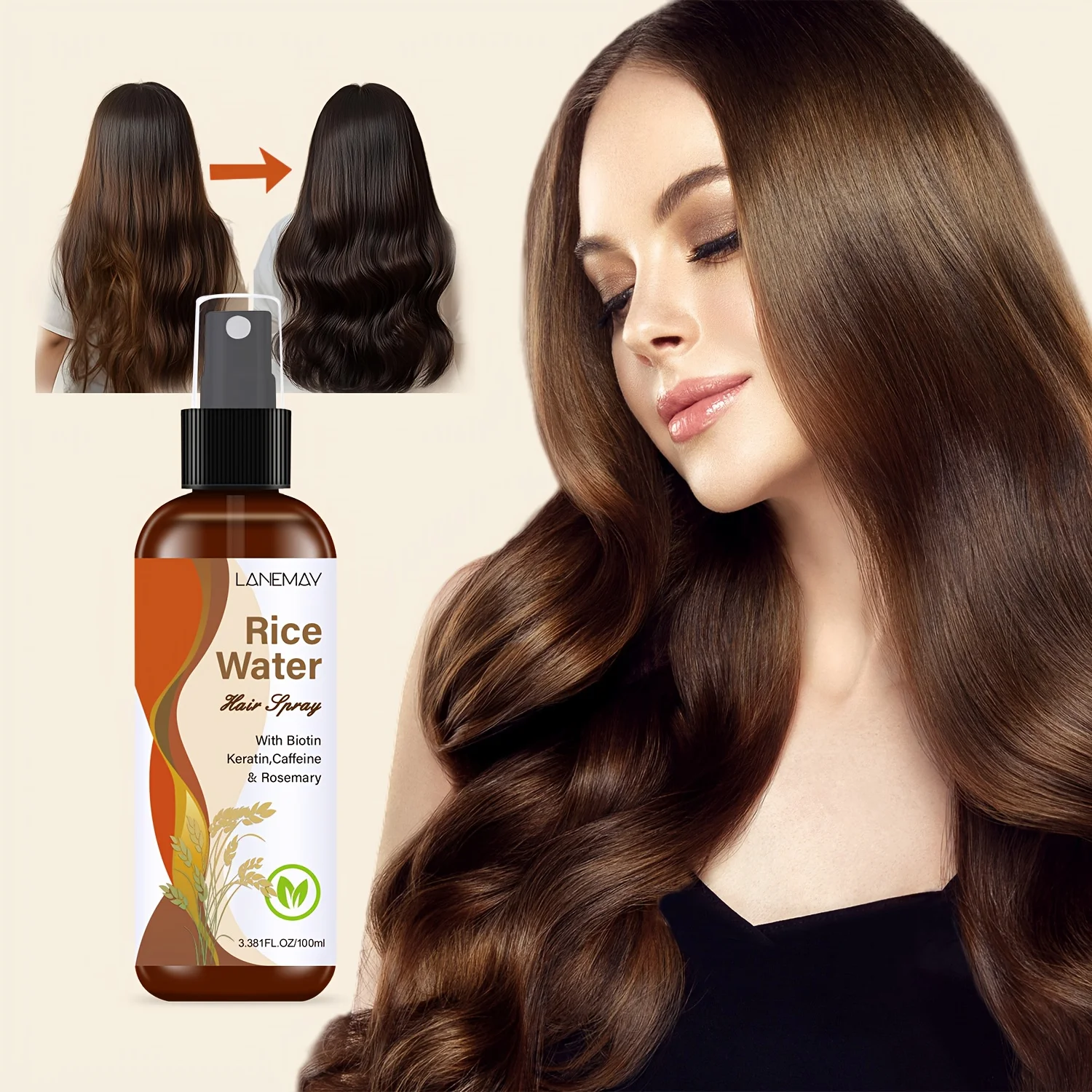 Hair Care Vitamin - Spray do włosów z wodą ryżową