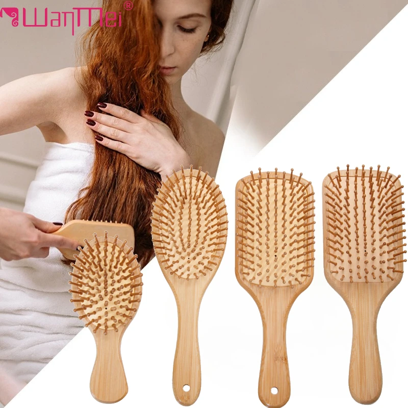 Bamboo Hair Brush - Szczotka do włosów z bambusa dla