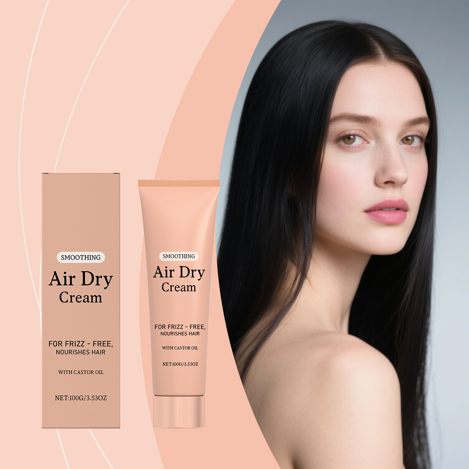 Hair Care For Dry And Frizzy Hair - Krem do włosów wygładzający, niepowtarzający się