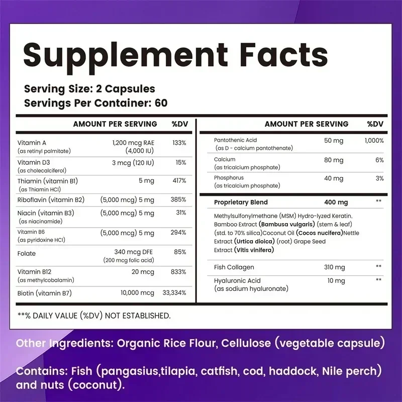 Suplement biotyny, kolagenu i  – Hair Care Vitamin recenzja i cena