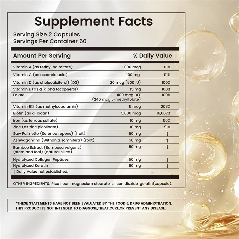 Witaminy do włosów - Witaminy  – Hair Care Vitamin recenzja i cena