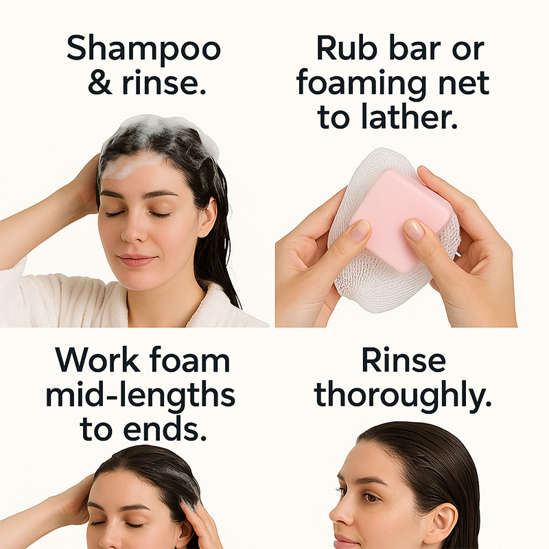 Mydło w kostce z olejem rycyno – Hair Care For Dry And Frizzy Hair recenzja i cena